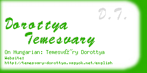 dorottya temesvary business card